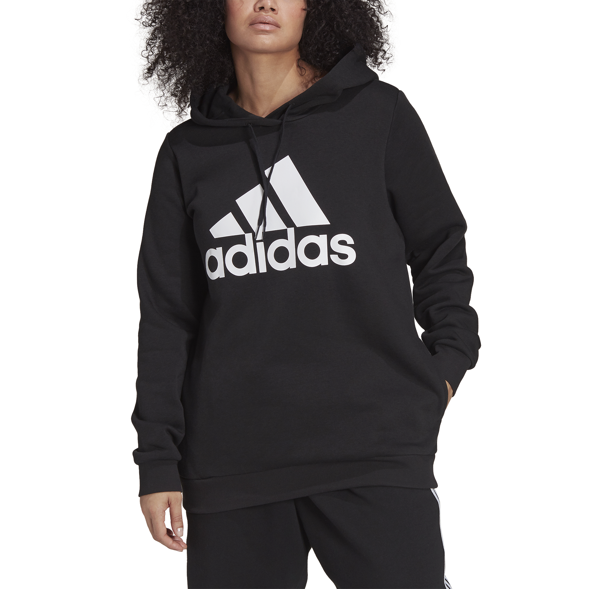 Adidas sport essentials logo hot sale hoodie