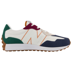 Boys' Grade School - New Balance 327 - White/Indigo/Green