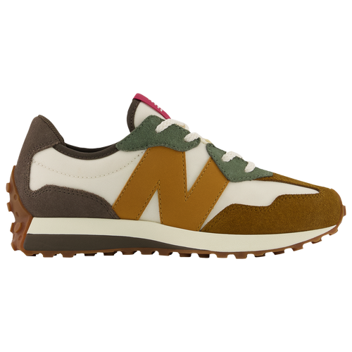 New Balance 327 - Boys' Grade School Running Shoes - White / Olive / Tan - GS327HW1