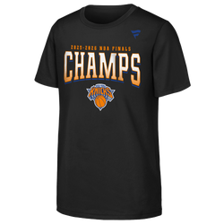 Boys' Grade School - Fanatics Knicks 2026 Champs Trophy Roster T-Shirt - Black/White