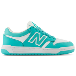 Boys' Grade School - New Balance 480 - Airy Teal/White