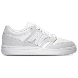 Girls' Grade School - New Balance 480 - White/Grey