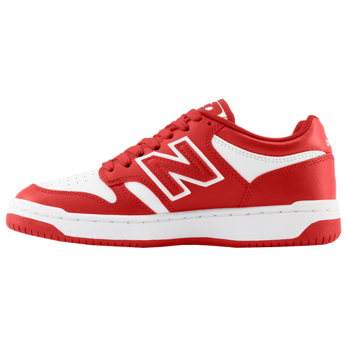 New Balance 480 Grade School Boys Team Red White Shoes Size 5.5