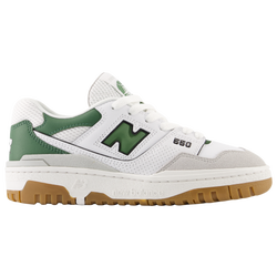 Boys' Grade School - New Balance 550 - White/Green