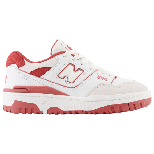 

Boys New Balance New Balance 550 - Boys' Grade School Basketball Shoe White/Red Size 04.0