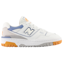 Boys' Grade School - New Balance 550 - White/Mercury Blue