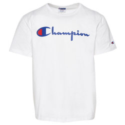Men's - Champion Script 22 Short Sleeve T-Shirt - White/Blue