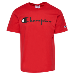 Men's - Champion Script 22 Short Sleeve T-Shirt - Red/Black