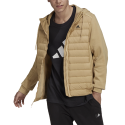 Men's - adidas Varilite Hybrid Jacket - Beige/Beige