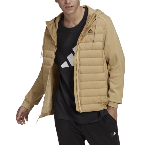 

adidas Mens adidas Varilite Hybrid Jacket - Mens Beige/Beige Size XXL