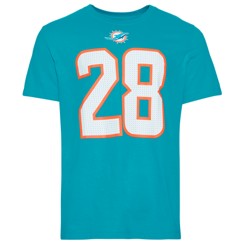 Men's Nike De'Von Achane Aqua Miami Dolphins Player Name and Number T-shirt - Aqua
