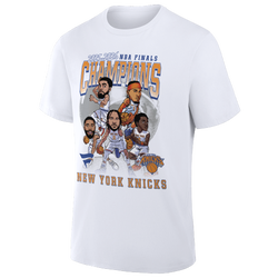 Boys' Grade School - Fanatics Knicks 2026 Champs Caricature T-Shirt - White/Blue