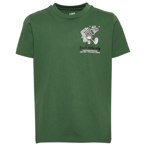 Lckr Boys   Iinbit Graphic T-shirt In Green