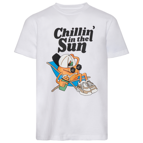 Shop Lckr Boys   Chillin Sun Graphic T-shirt In White