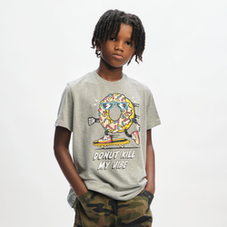 Boys' Grade School - LCKR Donut Graphic T-Shirt - Gray