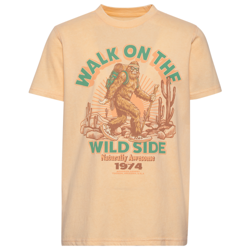 Lckr Boys   Wild Side Graphic T-shirt In Blue/peach Fuzz