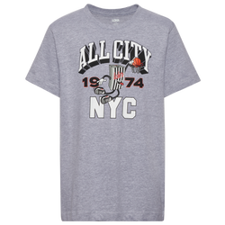 Boys' Grade School - LCKR Dunking Striper T-Shirt - Heather Grey/Black