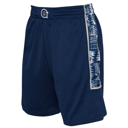 

Mitchell & Ness Mens Allen Iverson Mitchell & Ness Georgetown Swingman Shorts - Mens Navy/White Size L
