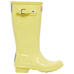 Girls' Preschool - Hunter OG Giant Glitter Boot - Yellow/Yellow