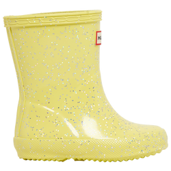 Girls' Toddler - Hunter First Giant Glitter Boot - Yellow/Yellow