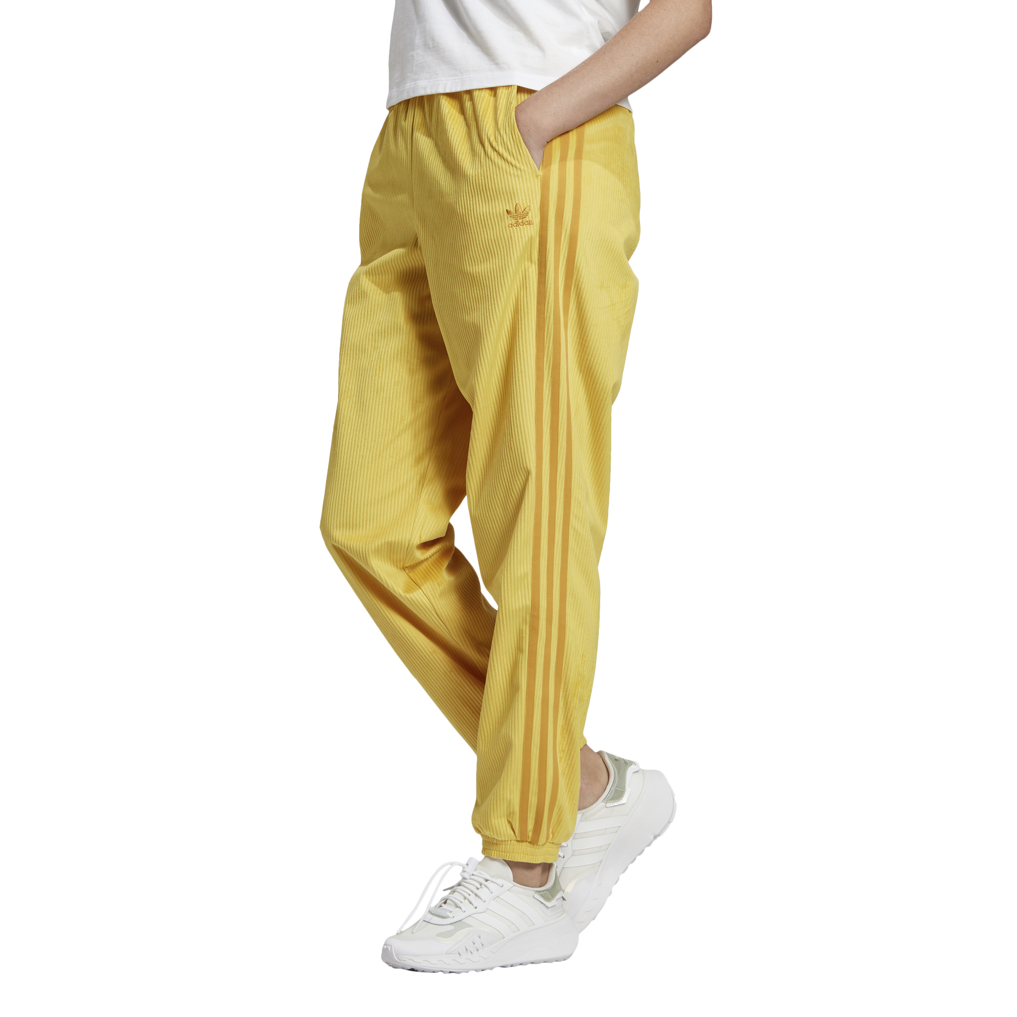 yellow adidas pants womens