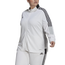 adidas Plus Size Soccer Full-Zip Track Jacket - Women's White/White