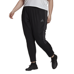 Women's - adidas Plus Size Soccer Track Pants - Black/Grey