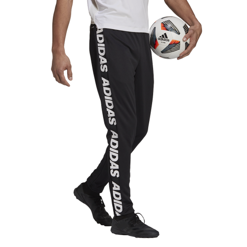 

adidas Mens adidas Tiro Asymmetrical Tape Pants - Mens Black/White Size L