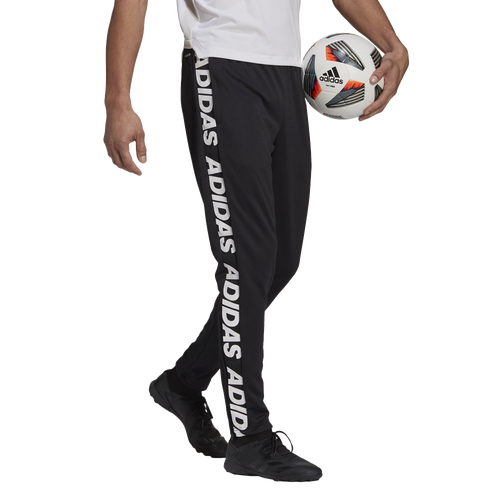 

adidas Mens adidas Tiro Asymmetrical Tape Pants - Mens Black/White Size XS