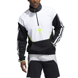 Men's - adidas Ice Trae Pullover Hoodie - Black/White