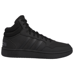 Men's - adidas Hoops 3.0 - Black/Black/Gray