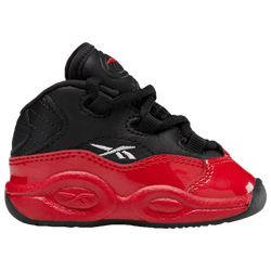 Boys' Toddler - Reebok Question Mid "Street Sleigh" - Black/Red