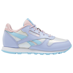Girls' Preschool - Reebok CL Dazzle - White/Blue/Green