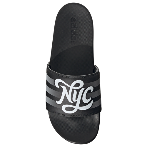 

adidas Mens adidas Adilette Comfort Slides - Mens Shoes Black/White Size 11.0