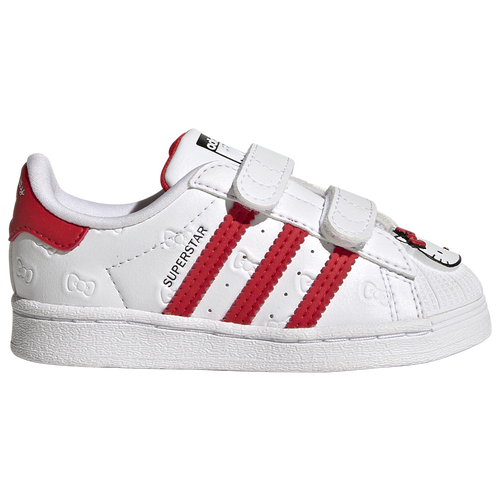 

Girls Infant adidas Originals adidas Originals Superstar - Girls' Infant Shoe White/Red/Black Size 06.5