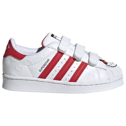 Girls' Preschool - adidas Originals Superstar - White/Red/Black