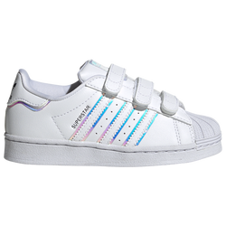 Girls' Preschool - adidas Originals Superstar Casual Sneakers - White/White/Multi