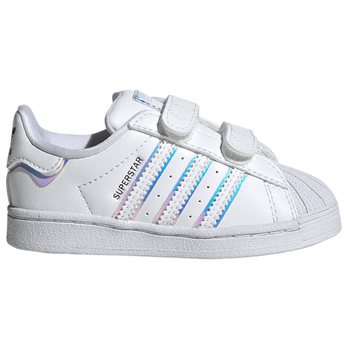 

adidas Originals adidas Originals Superstar - Girls' Toddler White/White/Multi Size 06.0