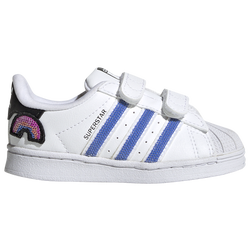 Girls' Toddler - adidas Originals Superstar - Blue/White