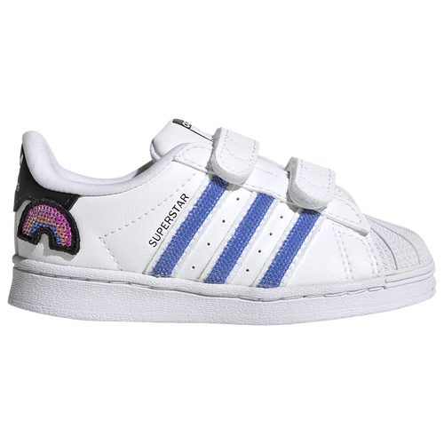 

Girls adidas Originals adidas Originals Superstar - Girls' Toddler Shoe White/Blue Size 04.0