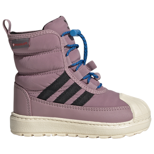 

adidas Originals Girls adidas Originals Superstar 360 Boot 2.0 - Girls' Toddler Shoes Pink/Black/Tan Size 04.0