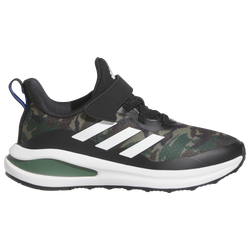 Boys' Preschool - adidas Fortarun Elastic Lace - Black/White/Green Oxide