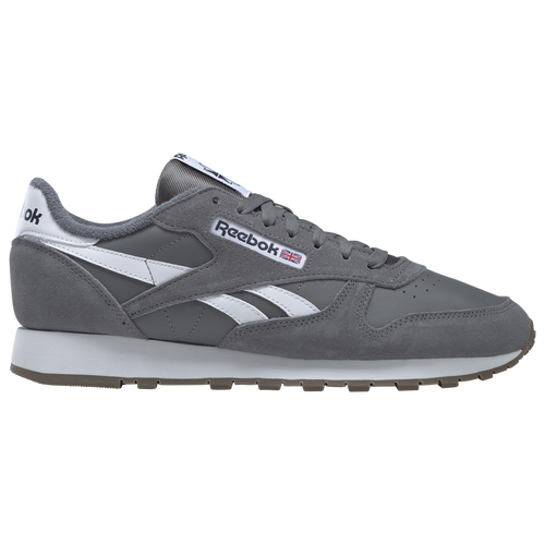 

Reebok Mens Reebok Classic Leather Vintage - Mens Running Shoes Grey/White Size 09.0