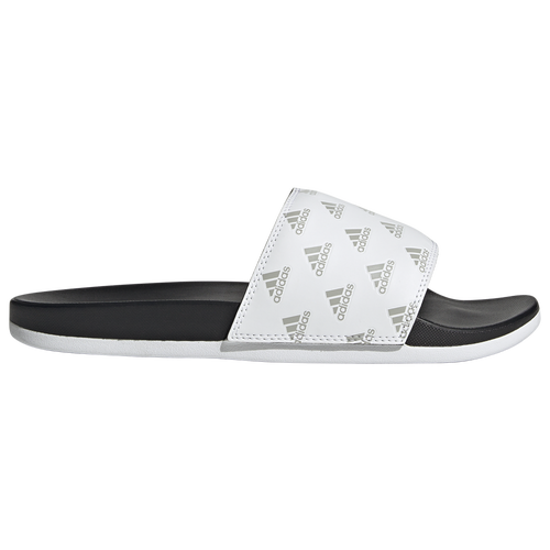 

adidas Mens adidas Adilette Comfort - Mens Shoes Ftwr White/Ftwr White/Grey Size 13.0