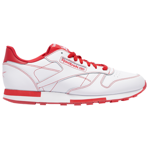 

Reebok Mens Reebok Classic Leather - Mens Running Shoes White/Red Size 8.5