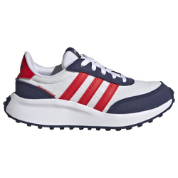 Boys' Grade School - adidas Run 70's - White/Vivid Red/Dark Blue