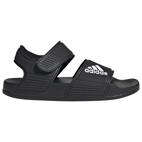 

adidas Boys adidas Adilette Slides - Boys' Preschool Shoes Black/White Size 2.0