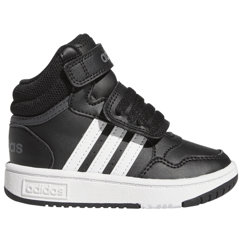 

adidas Boys adidas Hoops Mid - Boys' Toddler Basketball Shoes White/Black Size 8.0