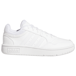 Boys' Grade School - adidas Hoops 3.0 K - Cloud White/Cloud White/Cloud White