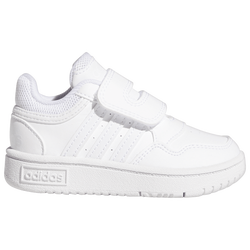 Boys' Toddler - adidas Hoops 3.0 - White/White